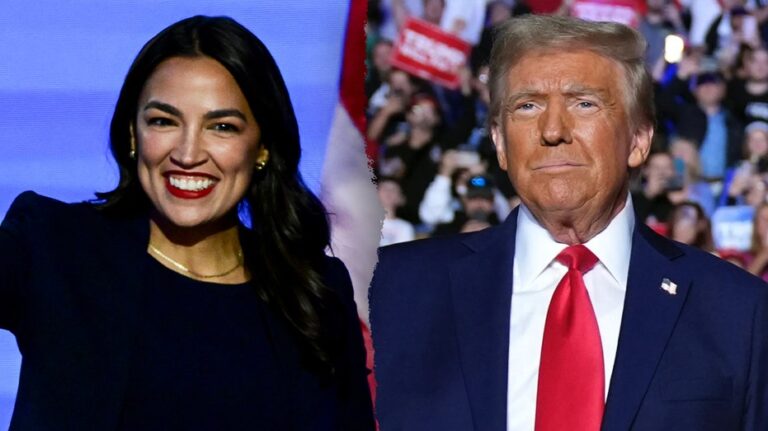 AOC laughs off sarcastic sympathy from Trump after failed House leadership bid: 'You know it's bad'